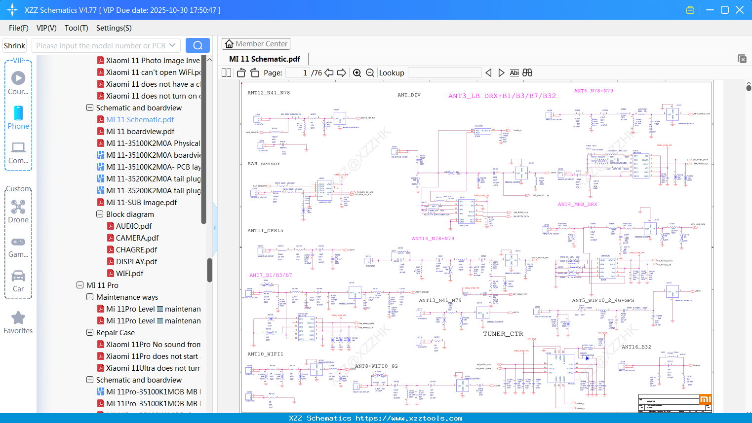 Xiaomi MI 11 Schematic